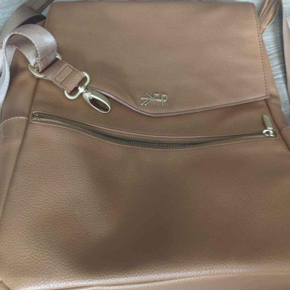Freshly Picked Diaper Bag Backpack, Wipeable Vegan‎ Leather Diaper Bag
